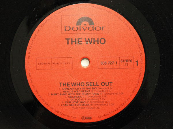 The Who : The Who Sell Out (LP, Album, RE, RM, 180)