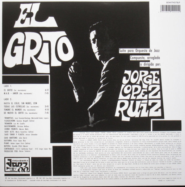 Jorge López Ruiz : El Grito (Suite Para Orquesta De Jazz) (LP, Album, RE)