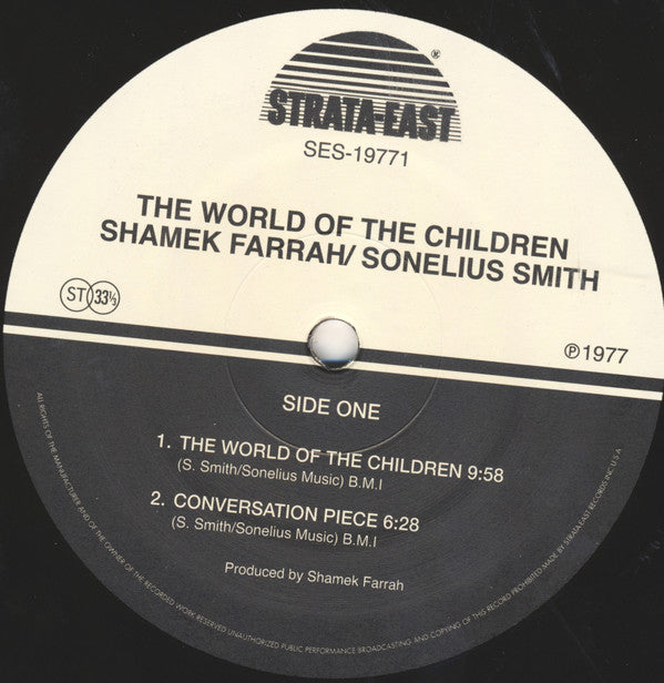 Shamek Farrah & Sonelius Smith : The World Of The Children (LP, Album, RE, RM)