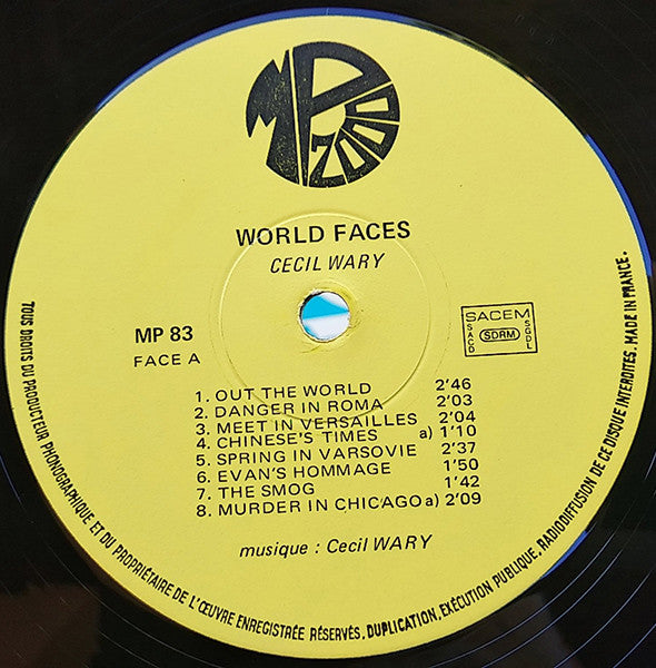 Cecil Wary : World Faces (LP)