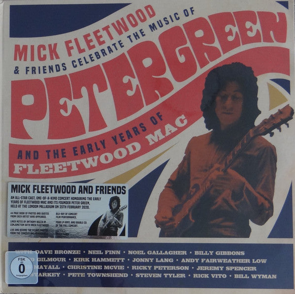 Mick Fleetwood & Friends : Celebrate The Music Of Peter Green And The Early Years Of Fleetwood Mac (Box, Dlx + 4xLP, Album + Blu-ray, Album, Multichan)