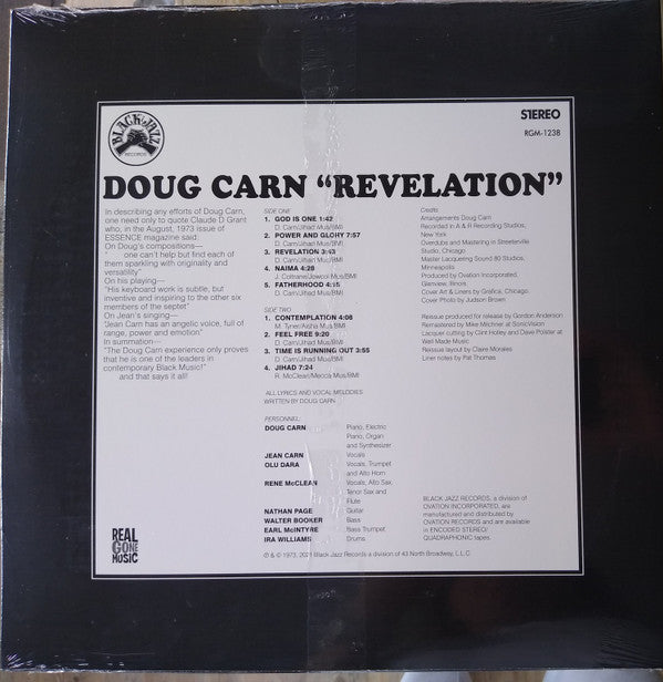 Doug Carn Featuring The Voice Of Jean Carn : Revelation (LP, Album)