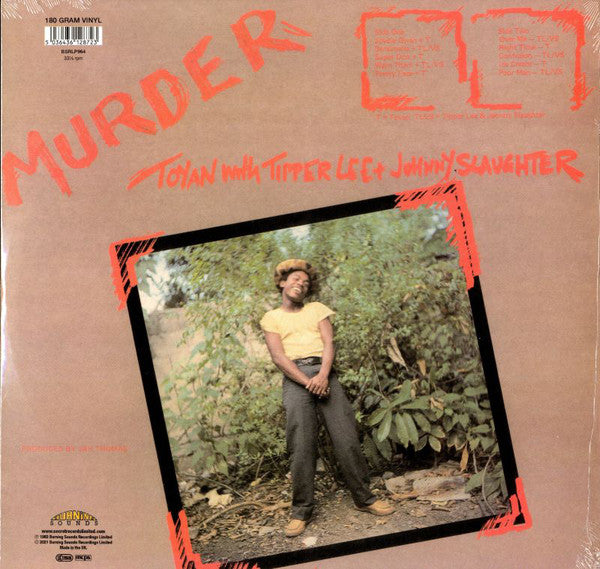 Toyan With Tippa Lee + Johnny Slaughter : Murder (LP, 180)