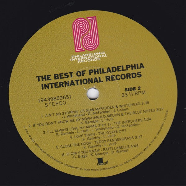 Various : The Best Of Philadelphia International Records  (LP, Comp)