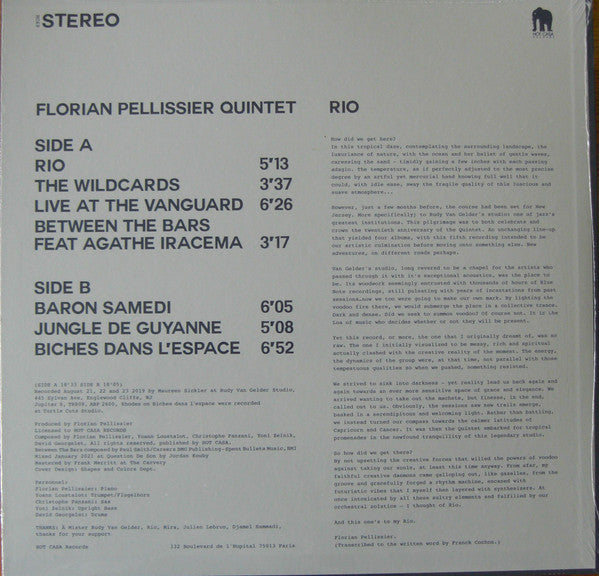 Florian Pellissier Quintet : Rio (LP, Album)