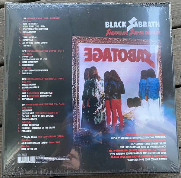 Black Sabbath : Sabotage Super Deluxe (LP, Album, RE, RM, 180 + 3xLP, 180 + 7", Single, R)