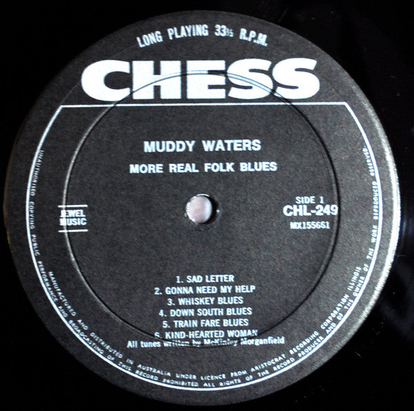 Muddy Waters : More Real Folk Blues (LP, Album, Mono)