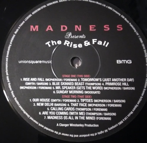 Madness : The Rise and Fall (LP, Album, RE, 180)