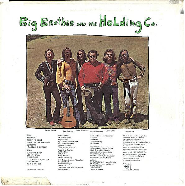 Big Brother & The Holding Company : Be A Brother (LP, Album, San)