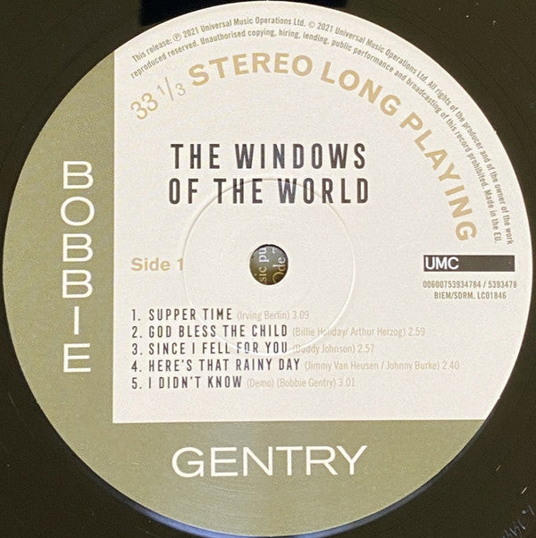 Bobbie Gentry : The Windows Of The World (LP, Album, 180)