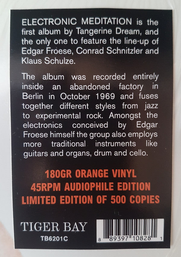 Buy Tangerine Dream : Electronic Meditation – Eclectico