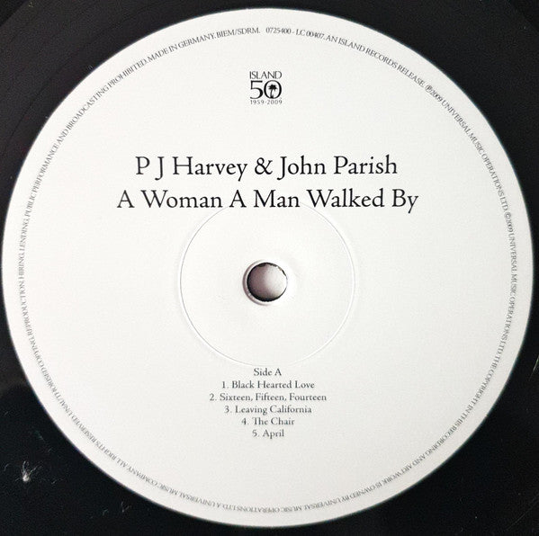 PJ Harvey & John Parish : A Woman A Man Walked By (LP, Album, RE, 180)