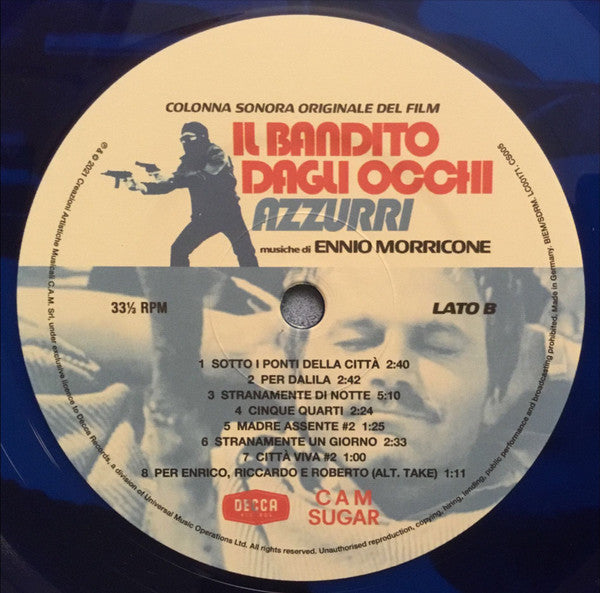 Ennio Morricone : (Colonna Sonora Originale Del Film) Il Bandito Dagli Occhi Azzurri (LP, Album, Ltd, RM, S/Edition, Blu)