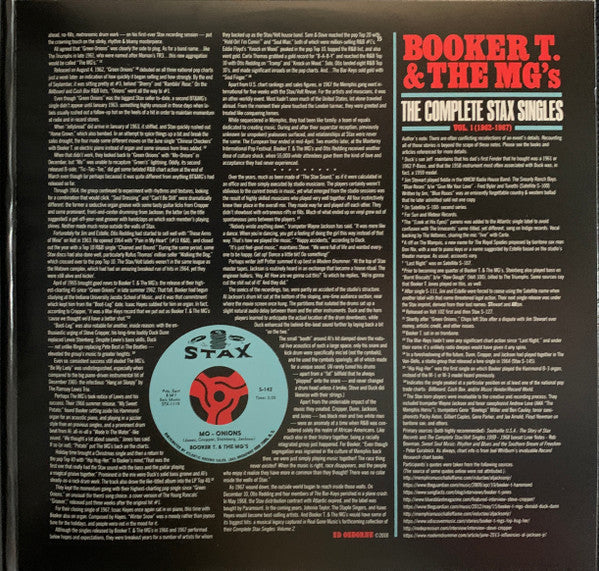 Booker T & The MG's : The Complete Stax Singles, Vol. 1 (1962-1967) (2xLP, Comp, Mono, Ltd, RE, Red)