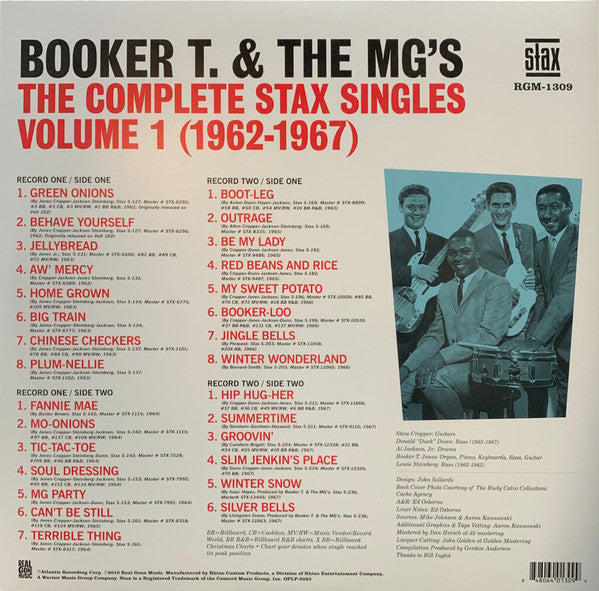 Booker T & The MG's : The Complete Stax Singles, Vol. 1 (1962-1967) (2xLP, Comp, Mono, Ltd, RE, Red)