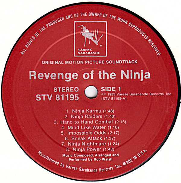 Buy Robert J. Walsh Revenge Of The Ninja (Original Motion Picture  Soundtrack) – Eclectico
