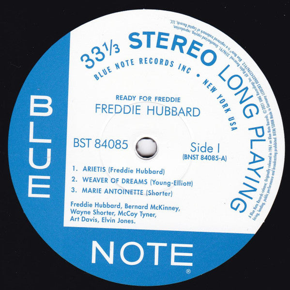 Freddie Hubbard : Ready For Freddie (LP, Album, RE, 180)