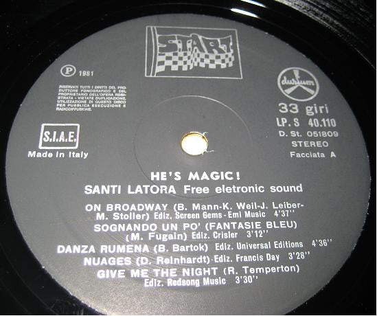 Santi Latora : He's Magic! (LP, Album)