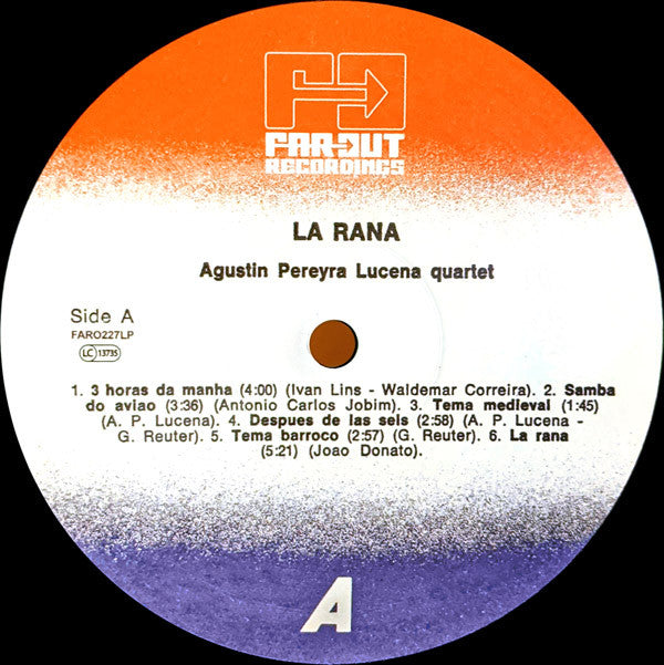 Agustin Pereyra Lucena Quartet : La Rana (LP, Album, RE)