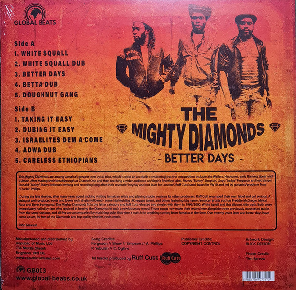 The Mighty Diamonds : Better Days ( The Lost Album Of The 90's ) (LP, Album)