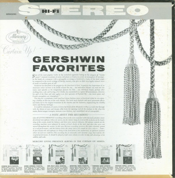 George Gershwin : Curtain Up! Gershwin Favorites (LP, Comp)