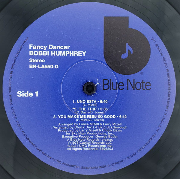 Bobbi Humphrey : Fancy Dancer (LP, Album, RE, RM)