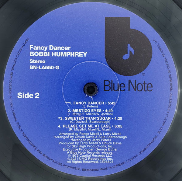 Bobbi Humphrey : Fancy Dancer (LP, Album, RE, RM)