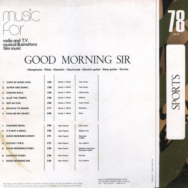 Daniel J. White / Alan Feanch : Good Morning Sir (LP)