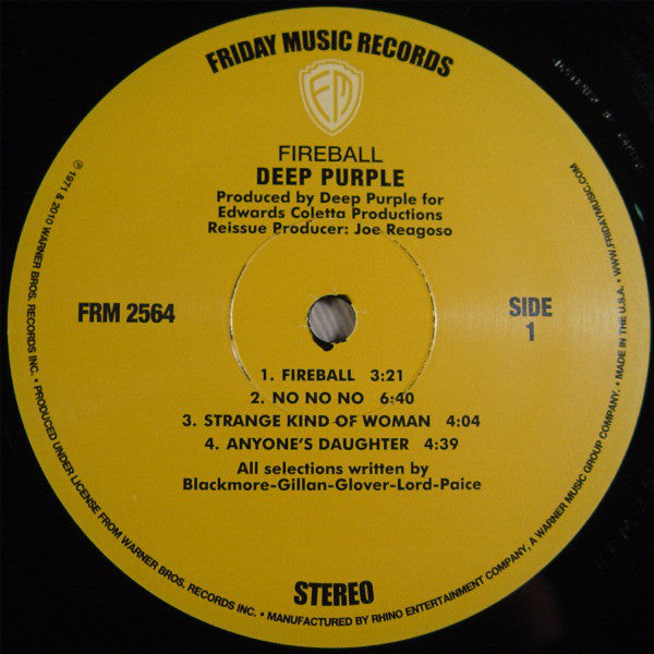 Deep Purple : Fireball (LP, Album, Ltd, RE, RM, 180)
