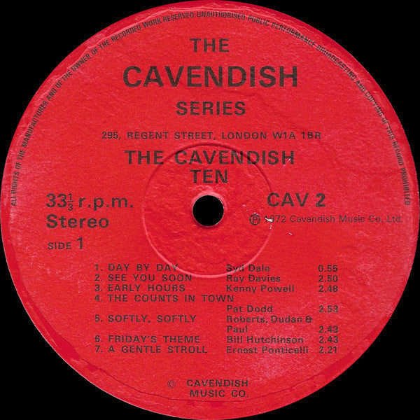 The Cavendish Ten : Cavendish Series 2 (LP)