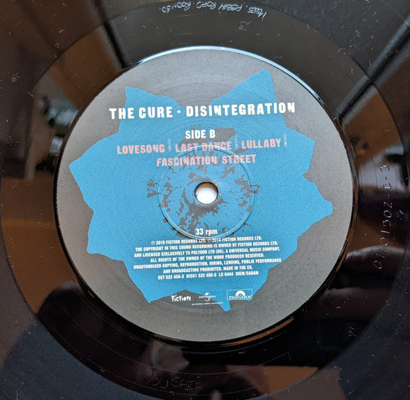 The Cure : Disintegration (2xLP, Album, RE, RM, 180)