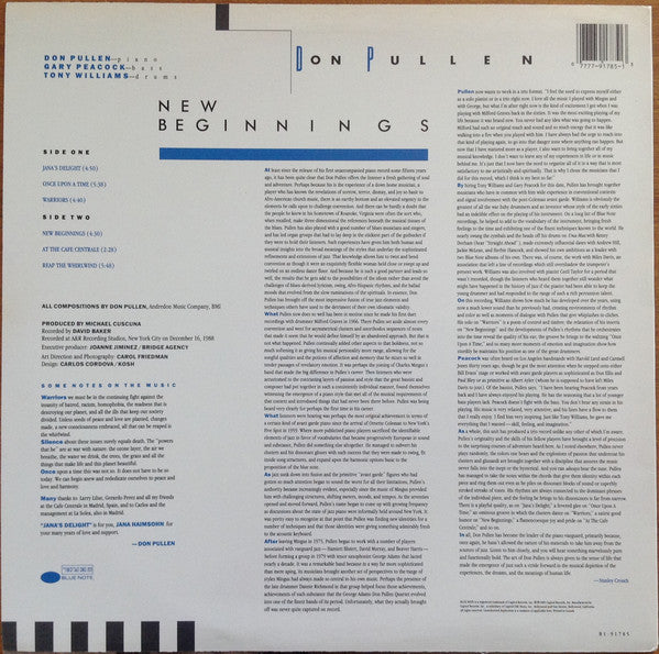 Don Pullen : New Beginnings (LP, Album)