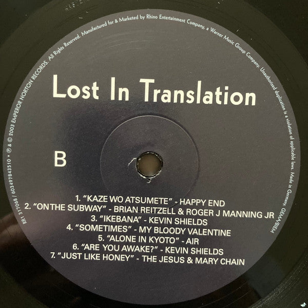 Buy Various Lost In Translation (Music From The Motion Picture Soundtrack)  – Eclectico