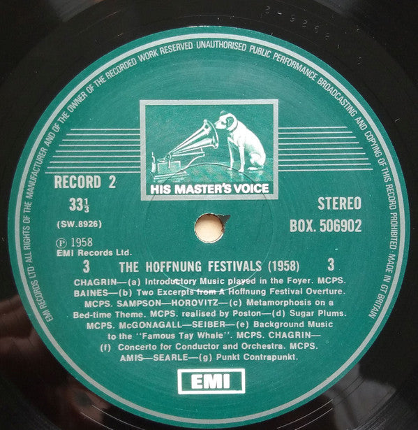 Gerard Hoffnung : Hoffnung's Music Festivals (3xLP, RE, RP + Box)