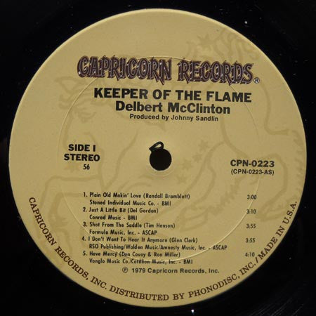Delbert McClinton : Keeper Of The Flame (LP, Album, 56 )