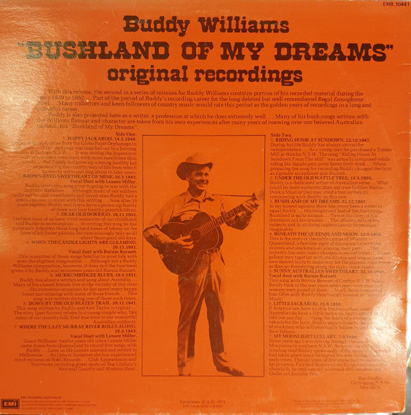 Buddy Williams (2) : Bushland Of My Dreams (LP, Comp)