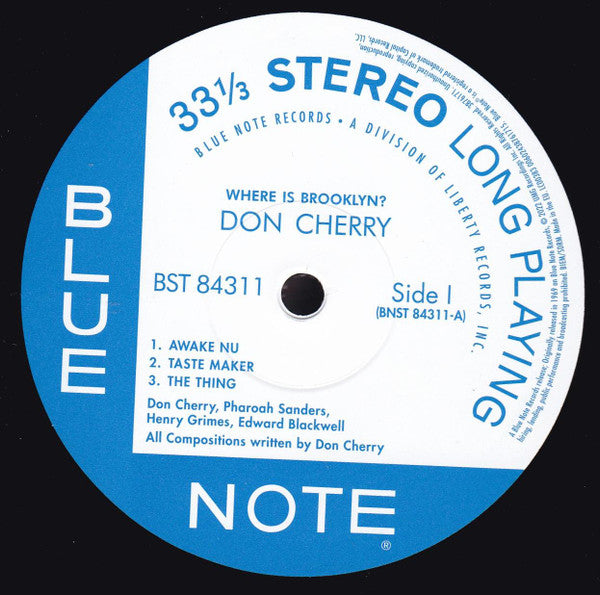 Don Cherry : Where Is Brooklyn? (LP, Album, RE, 180)