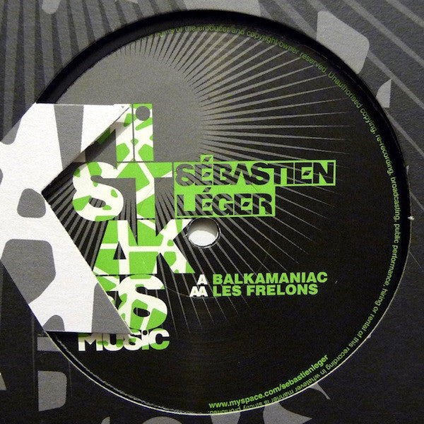 Sébastien Léger : Balkamaniac / Les Frelons (12")