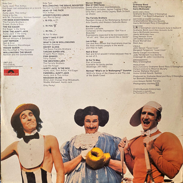 Aunty Jack : Aunty Jack Sings Wollongong (LP, Album, EMI)