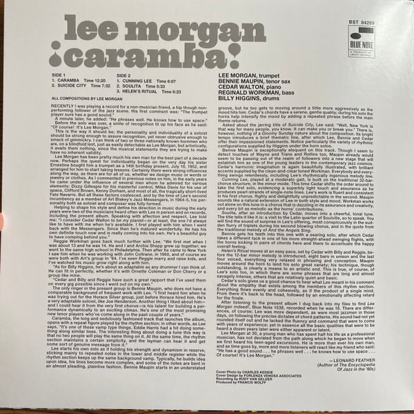 Lee Morgan : ¡Caramba! (LP, Album, RE, 180)