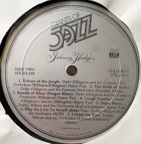 Johnny Hodges : Giants Of Jazz: Johnny Hodges (3xLP, Comp + Box)