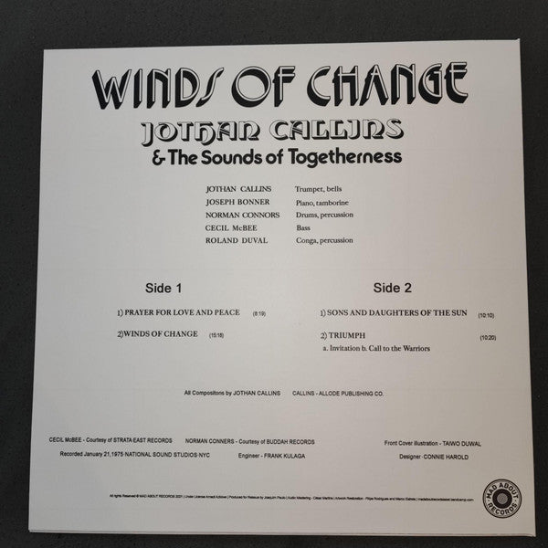 Jothan Callins & The Sounds Of Togetherness : Winds of Change (LP)