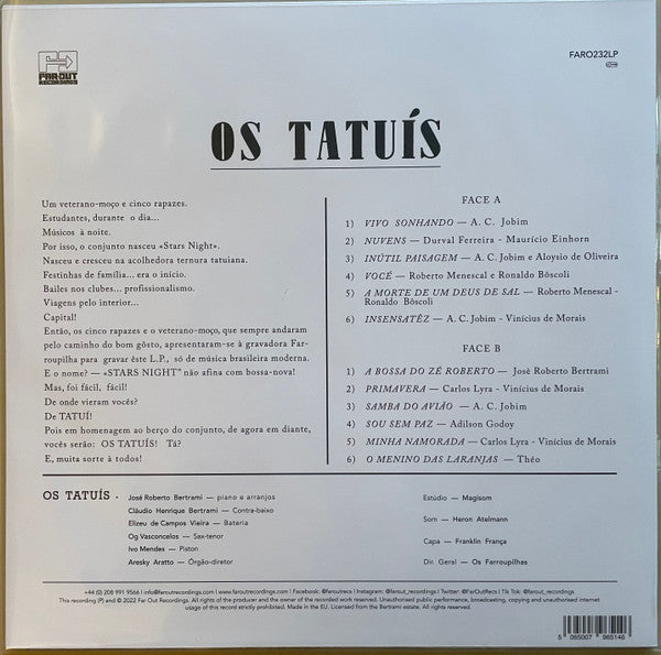 Os Tatuís : Os Tatuís (LP, Album, RE)