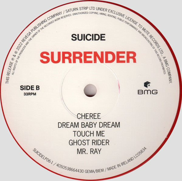 Suicide : Surrender (2xLP, Comp, Ltd, Red)