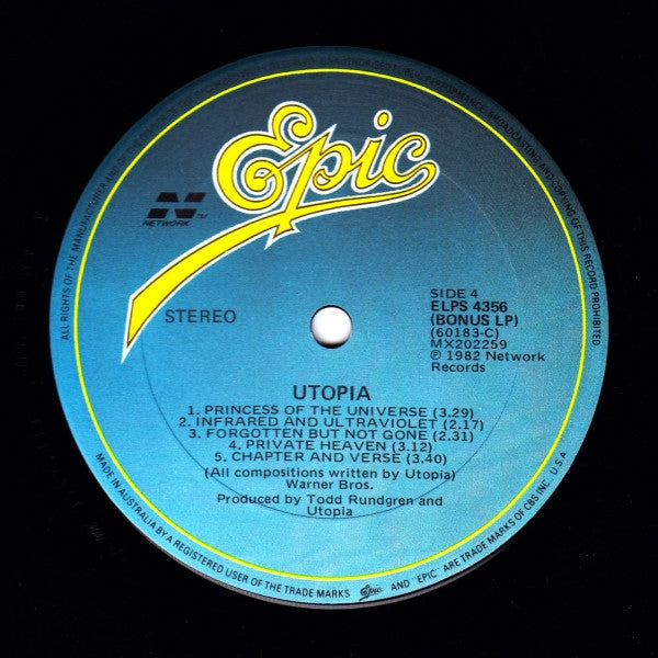 Utopia (5) : Utopia (2xLP, Album)