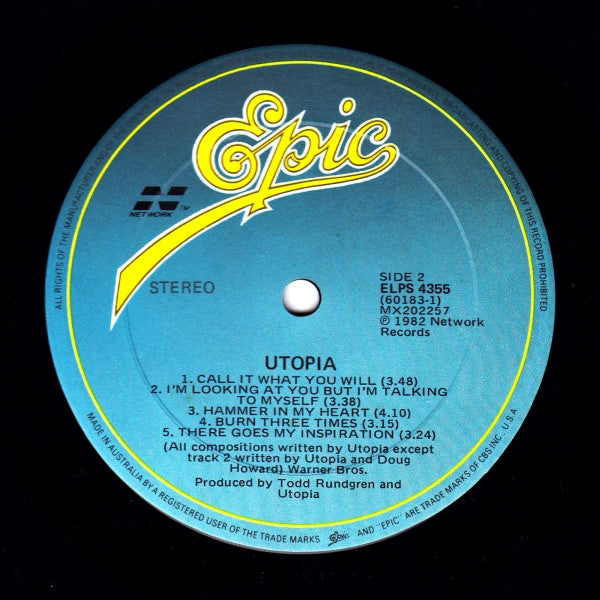 Utopia (5) : Utopia (2xLP, Album)