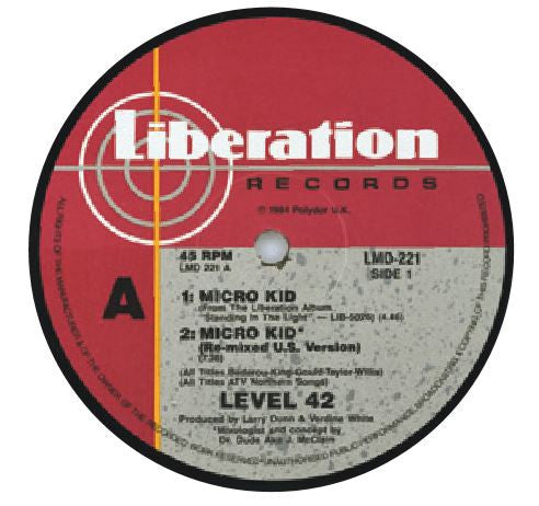 Level 42 : Micro-Kid (12", Ltd)