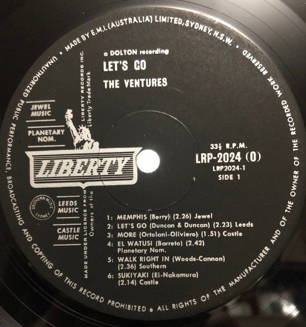 The Ventures : Let's Go! (LP, Album, Mono)