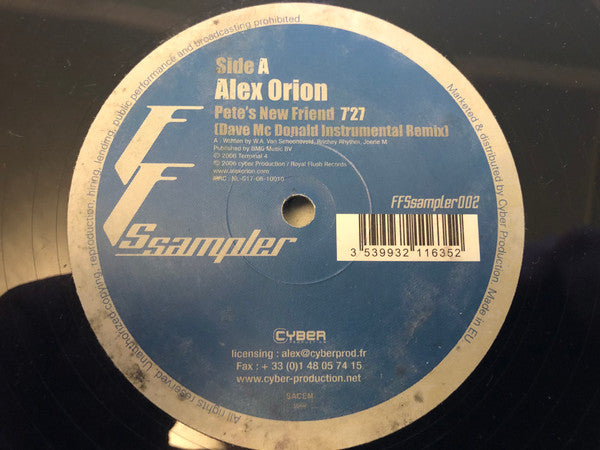 Alex Orion, Da Fresh, Baxter Baxter : Full Force Sampler Session Ep (12")