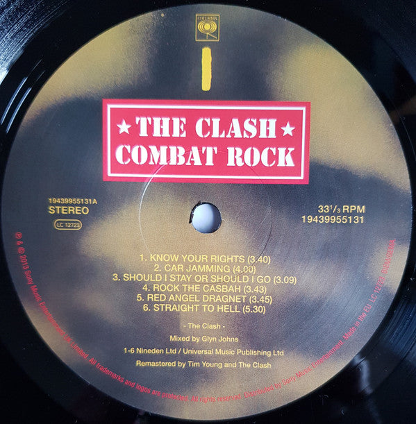 The Clash : Combat Rock + The People's Hall (LP, Album, RE + LP, Comp + LP, S/Sided, Comp + RM,)
